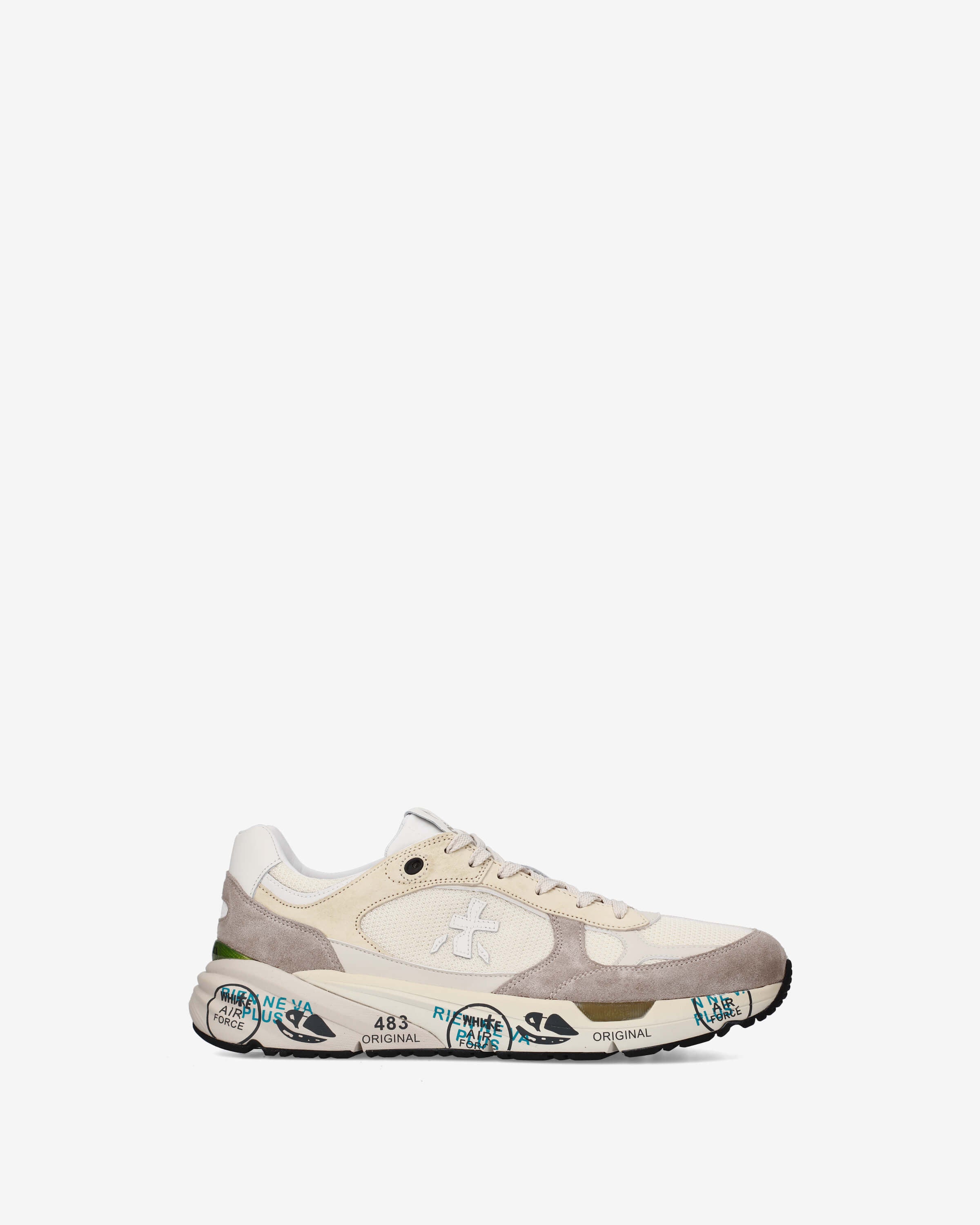 PREMIATA スニーカー ベージュ/レッド/グリーン　ほぼ未使用　38サイズ Premiata Mase 8018 Sneakers | Fashion-Forward Italian Style for