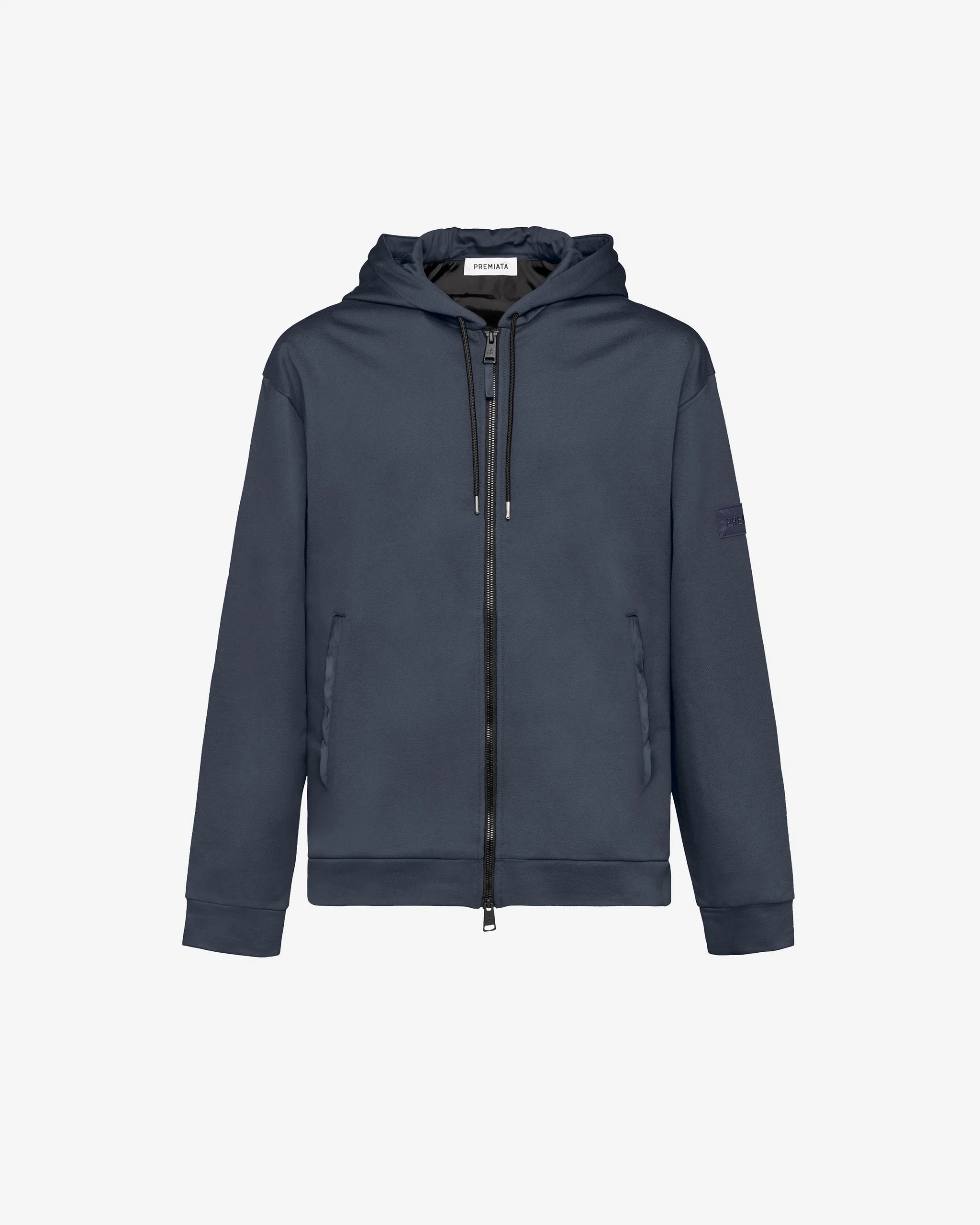 Cotton Hoodie Navy Blue Zip Up Cropped Zip Hoodie Navy