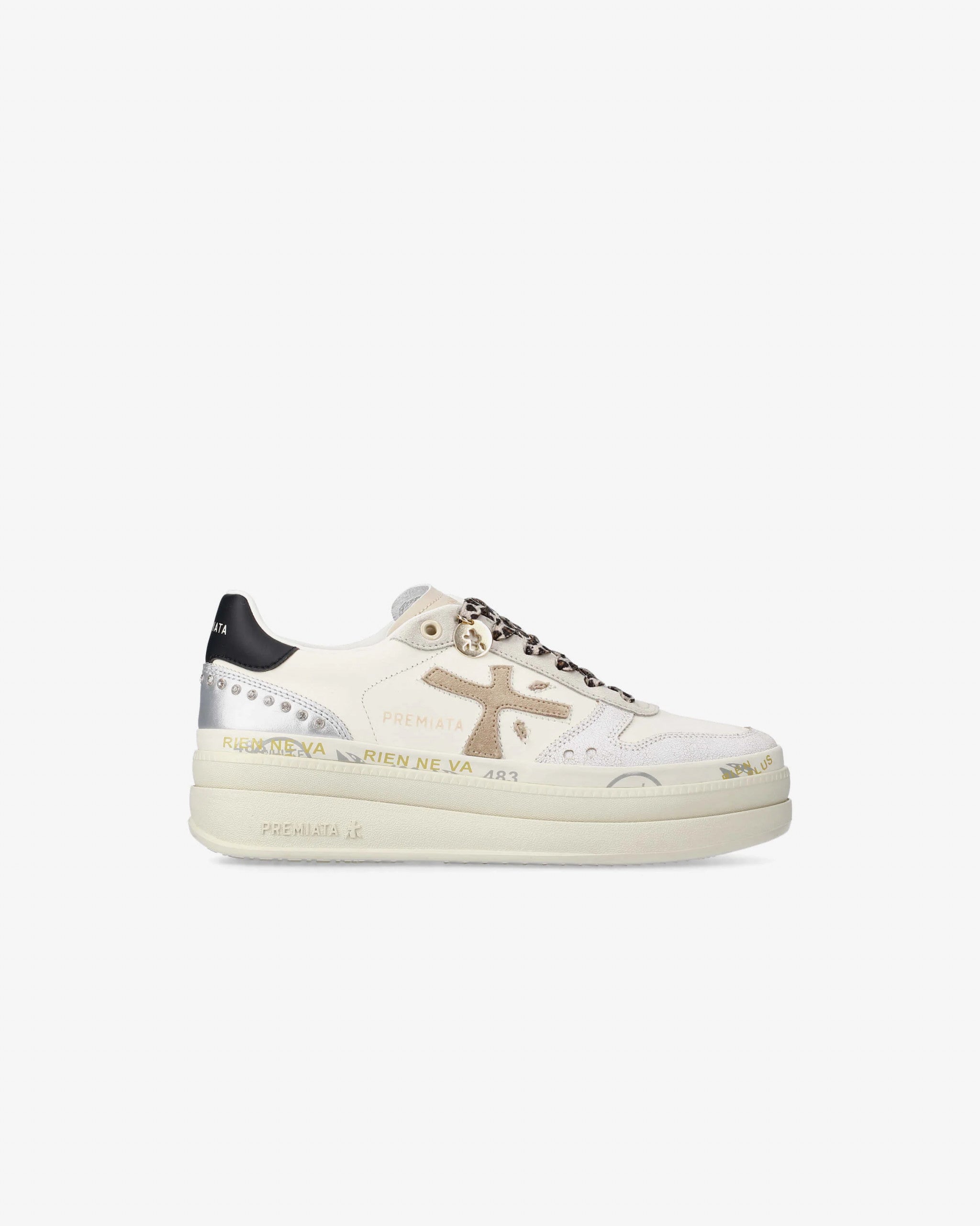 silkybx.817プレミアータ silkybx.817プレミアータ Basket Clay Sneakers – Unisex Leather and