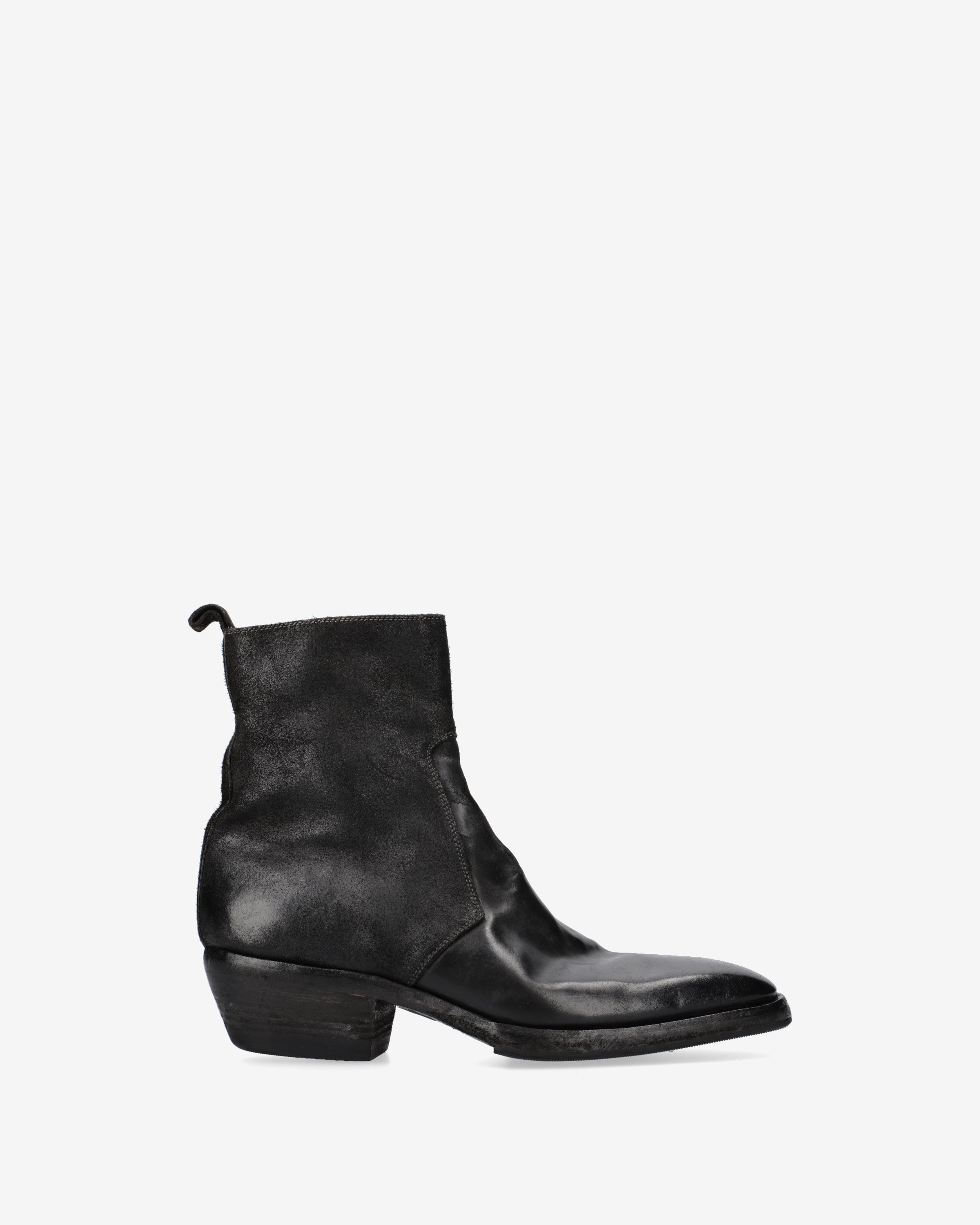 Cordovan Ankle Boots Vintage Black