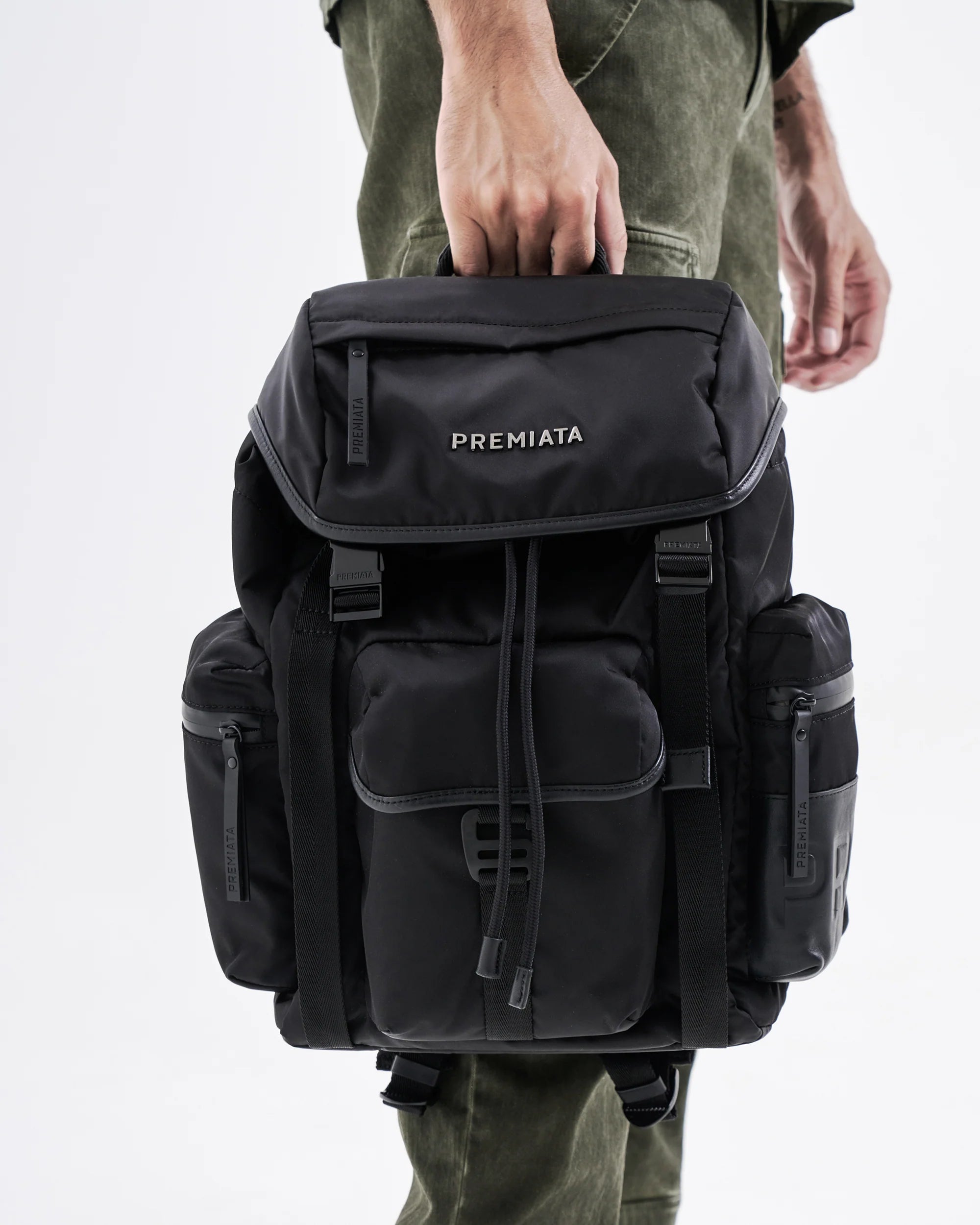 Booker Premiata's Matte Black Waterproof Nylon Leather Lined Booker Premiata's Matte Black Waterproof Nylon Leather Lined