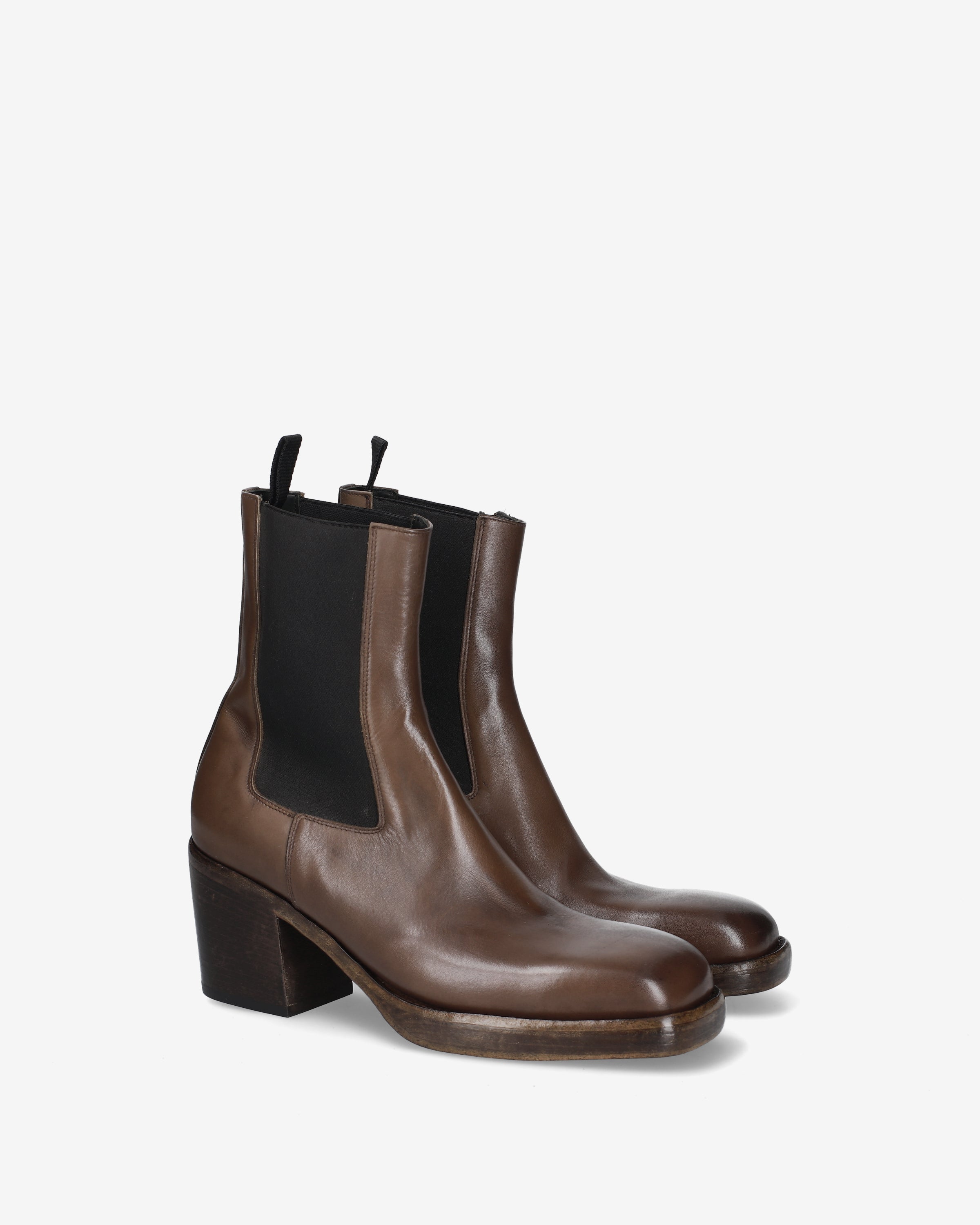 Box Calf Leather Chelsea Boots Ebony - Premiata