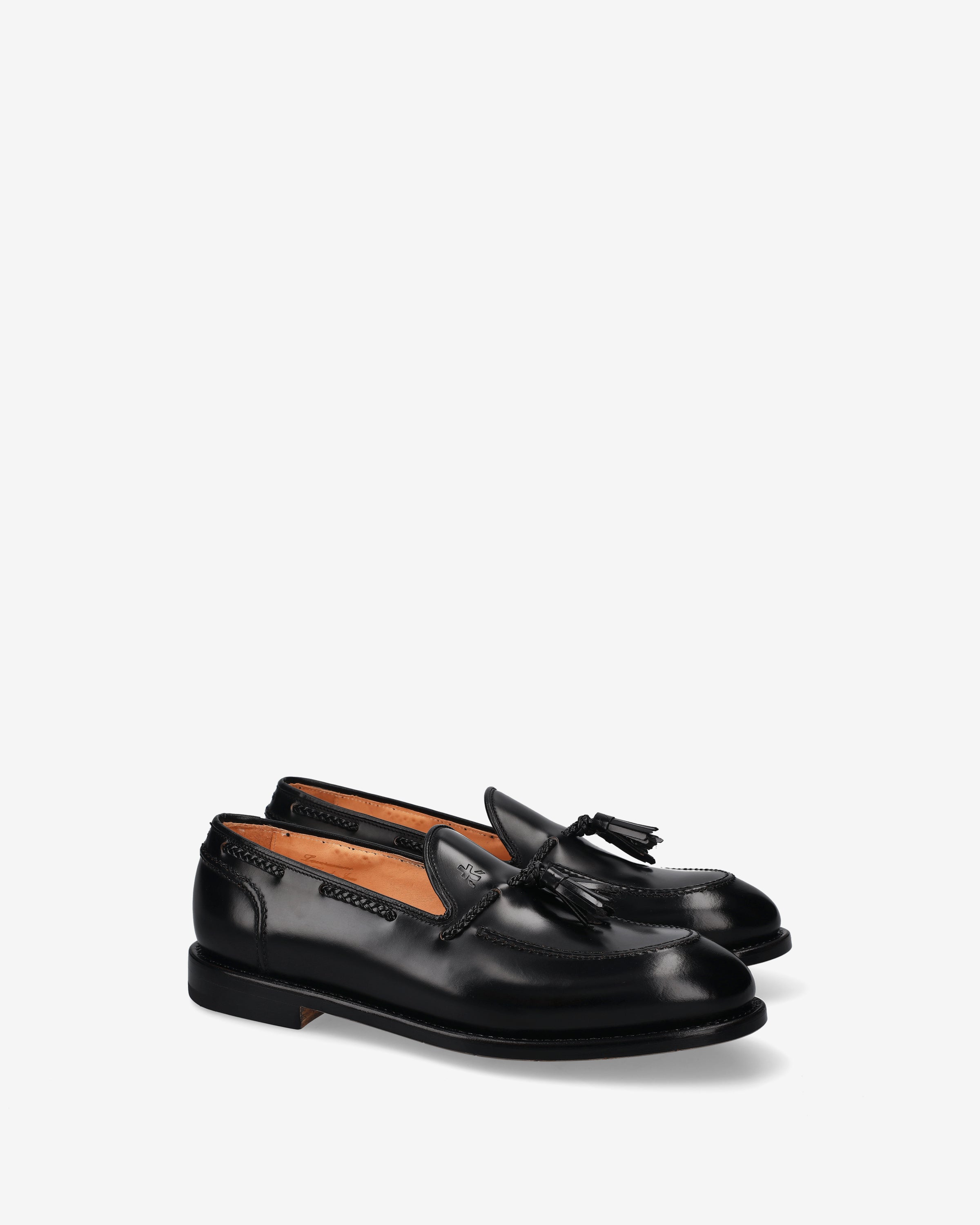 Tasseled Leather Loafer Black