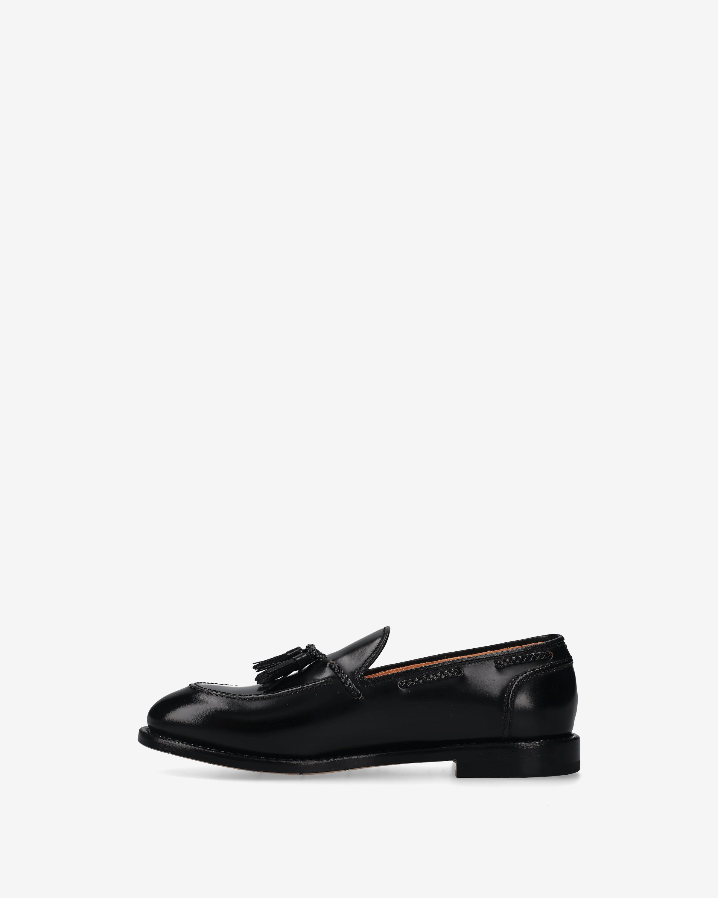 Tasseled Leather Loafer Black