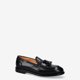 Tasseled Leather Loafer Black