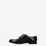 Horse Leather Derby with Logo Lettering Detail 32102AA