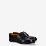 Horse Leather Derby with Logo Lettering Detail 32102AA