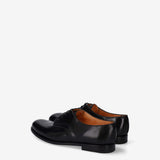 Horse Leather Derby with Logo Lettering Detail 32102AA