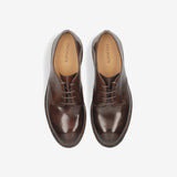 Brown Cordovan lace-up shoes