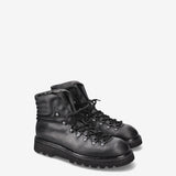 Leather Lace-Up Ankle Boots