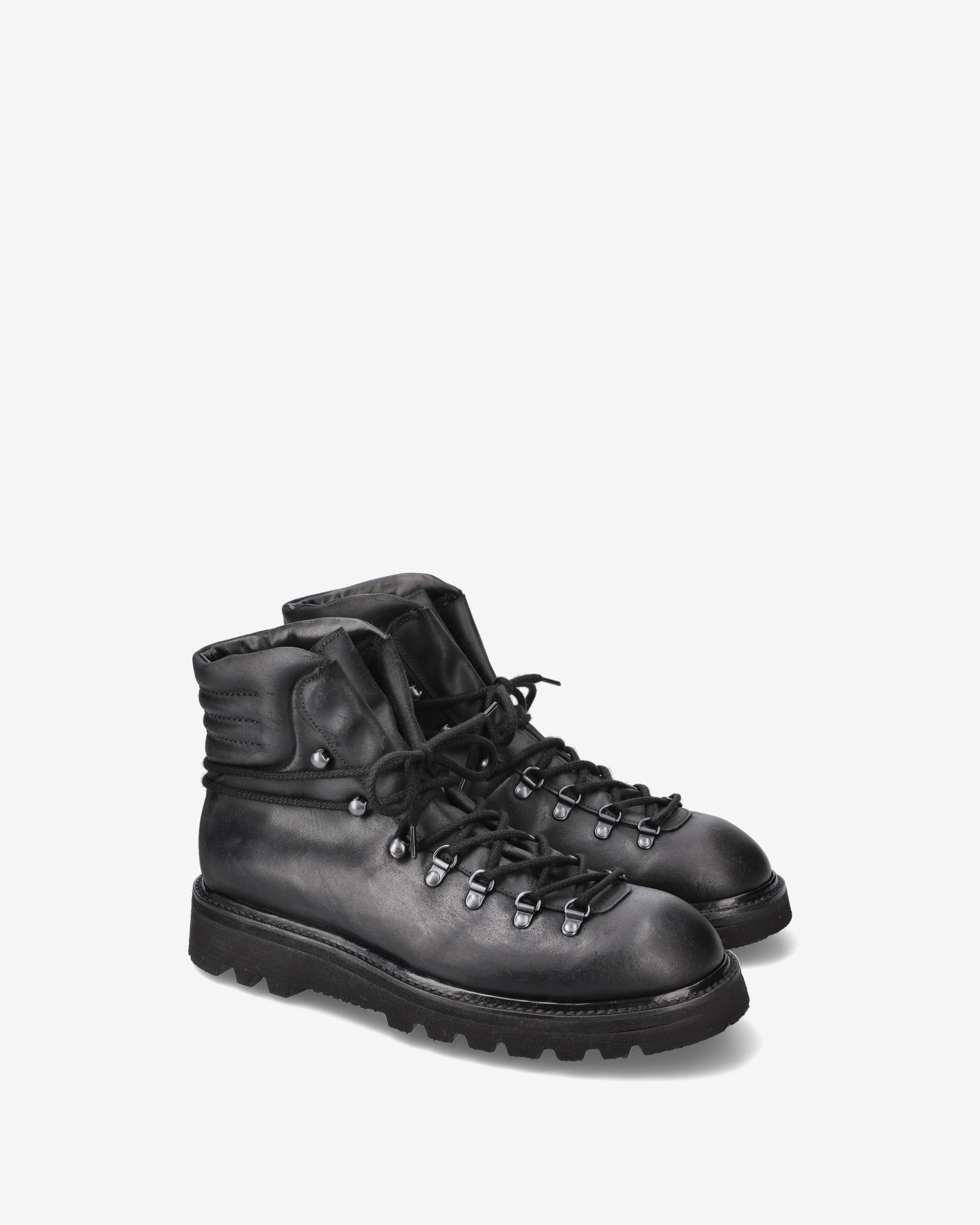 Leather Lace-Up Ankle Boots