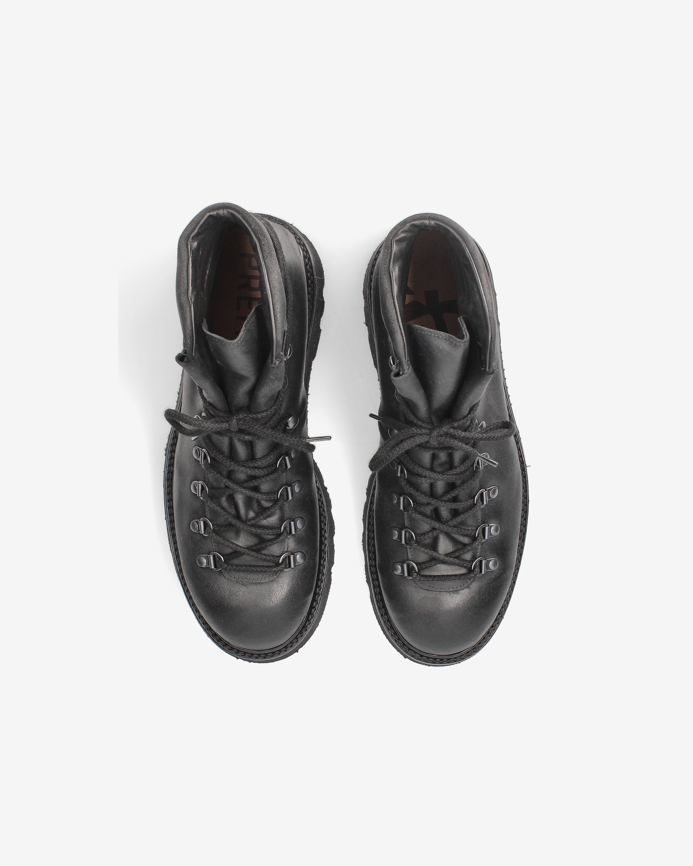 Leather Lace-Up Ankle Boots
