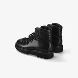 Black Leather Boots 32122T