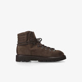 Dark Brown Suede Leather Boots