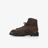 Dark Brown Suede Leather Boots