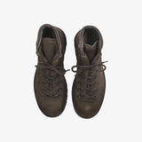 Dark Brown Suede Leather Boots