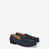 Blue Suede loafers