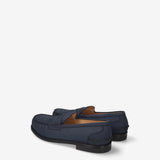 Blue Suede loafers