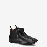 Black Leather ankle boots