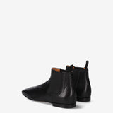 Black Leather ankle boots