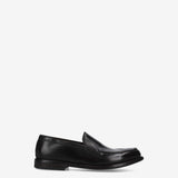 Loafer in Black Calfskin Leather with Leather Sole 32257A