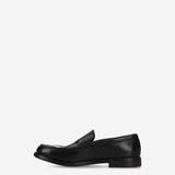 Loafer in Black Calfskin Leather with Leather Sole 32257A