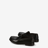 Loafer in Black Calfskin Leather with Leather Sole 32257A