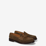 Suede Penny Loafer Mud