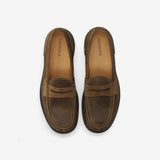 Suede Penny Loafer Mud
