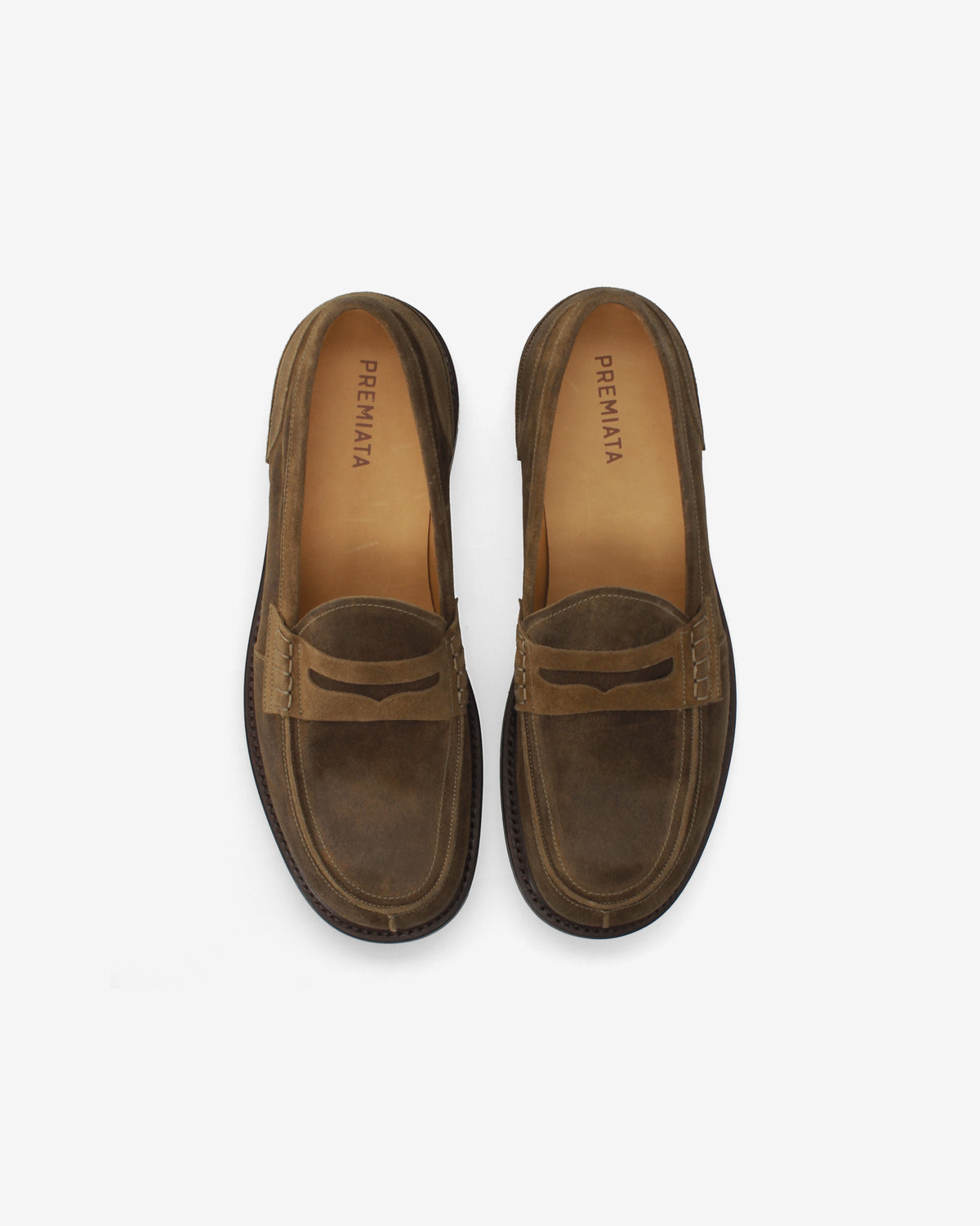 Suede Penny Loafer Mud