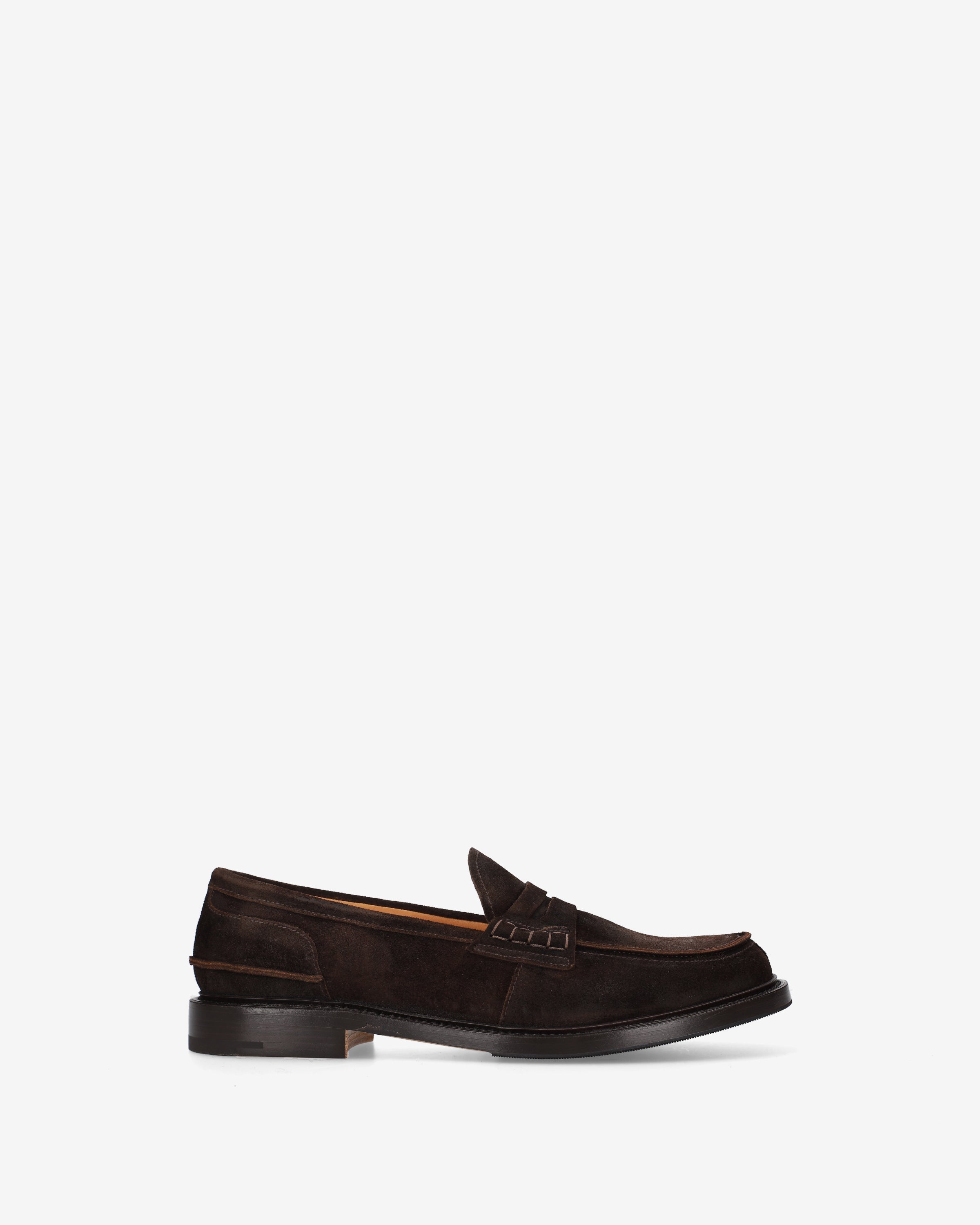 Suede Penny Loafer Ebony