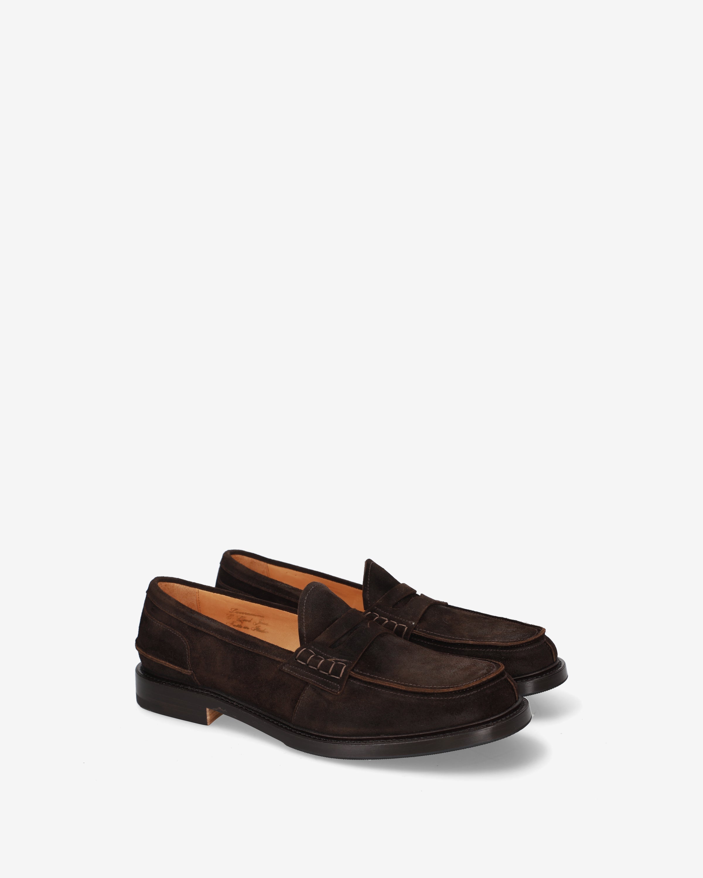 Suede Penny Loafer Ebony