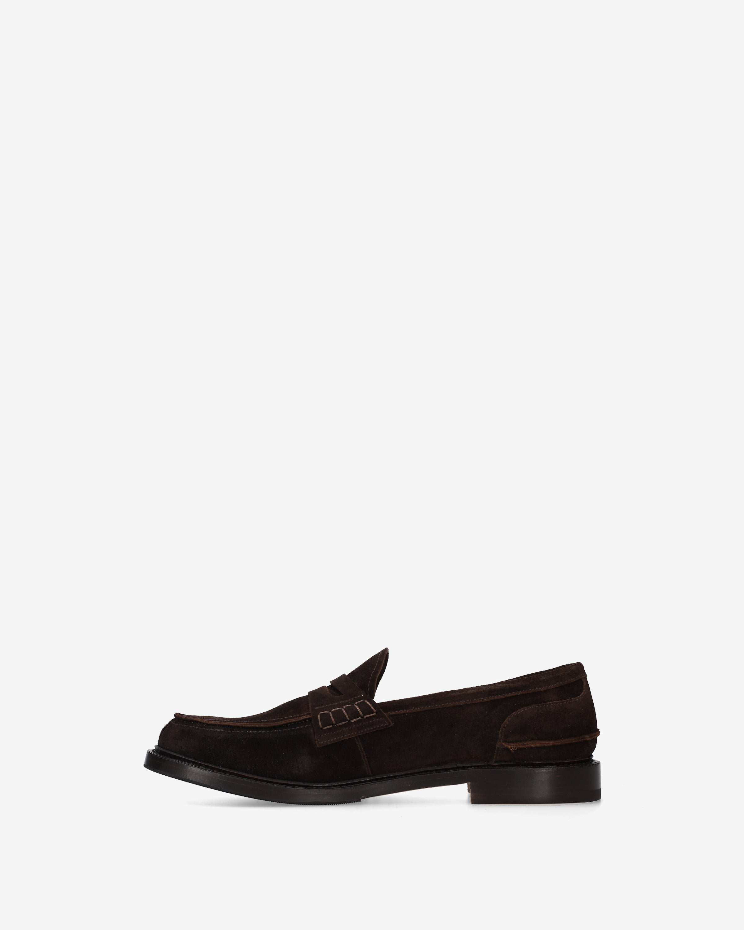 Suede Penny Loafer Ebony