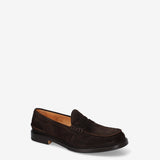 Suede Penny Loafer Ebony