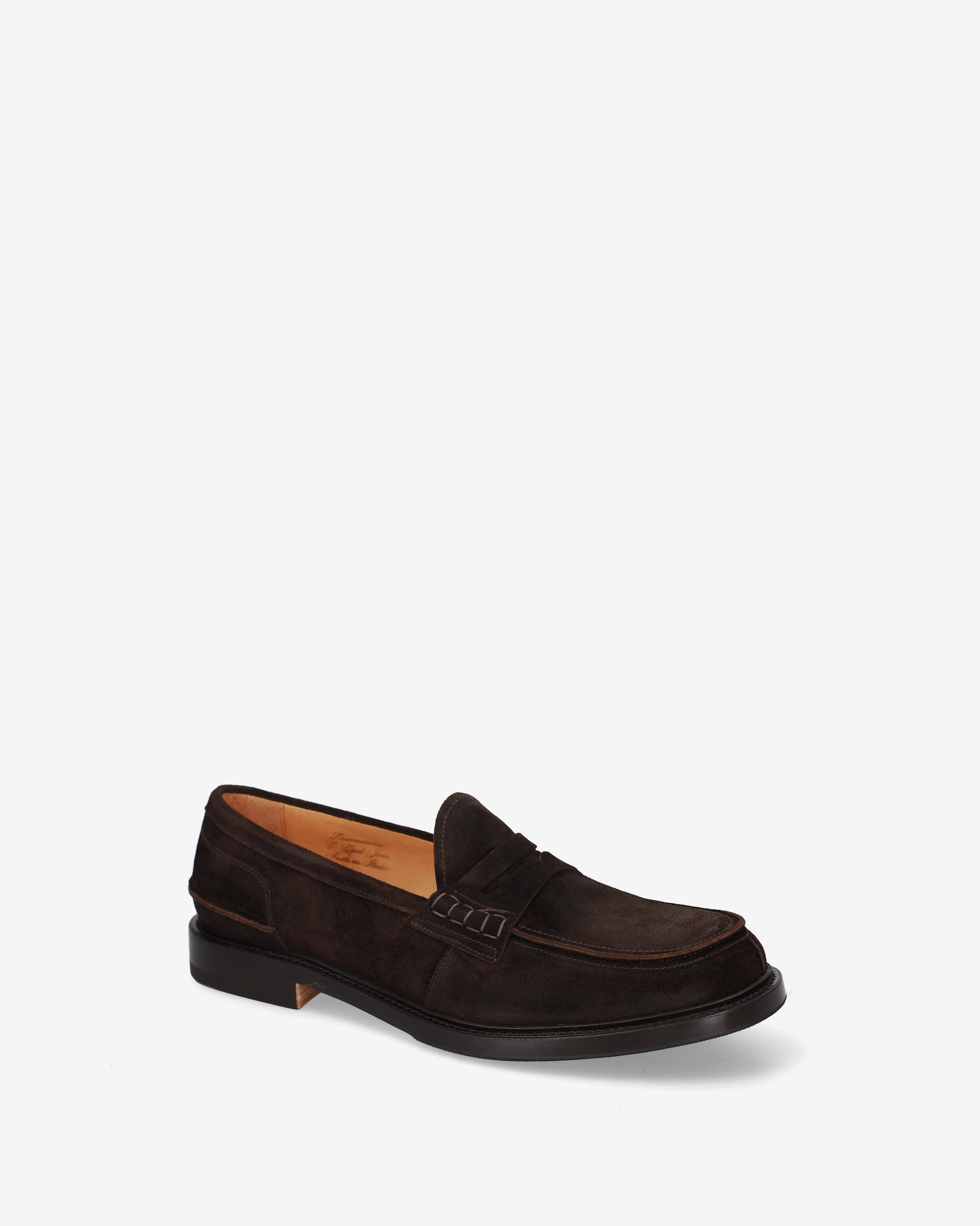 Suede Penny Loafer Ebony