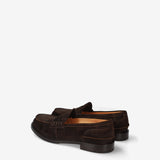 Suede Penny Loafer Ebony