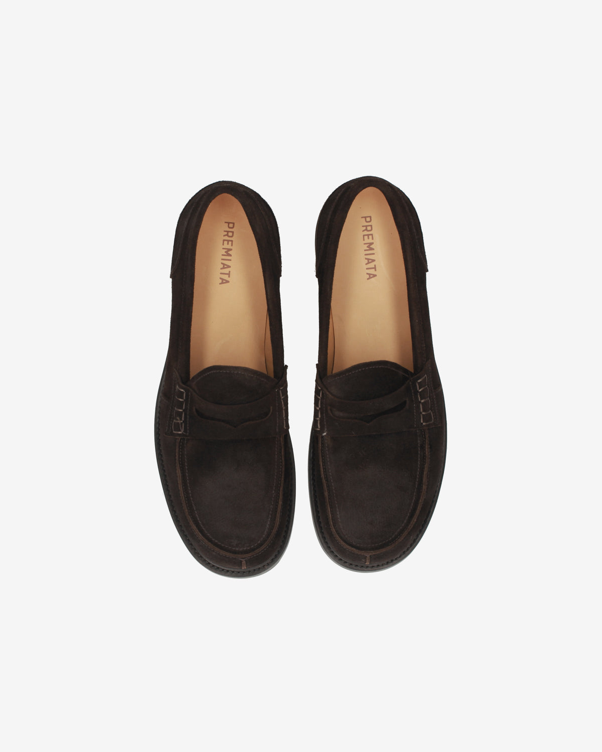 Suede Penny Loafer Ebony