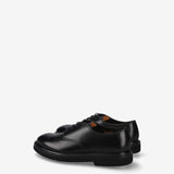 Black Leather Laced Shoes 32310C