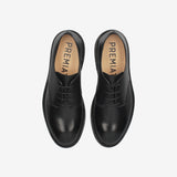 Black Leather Laced Shoes 32310C
