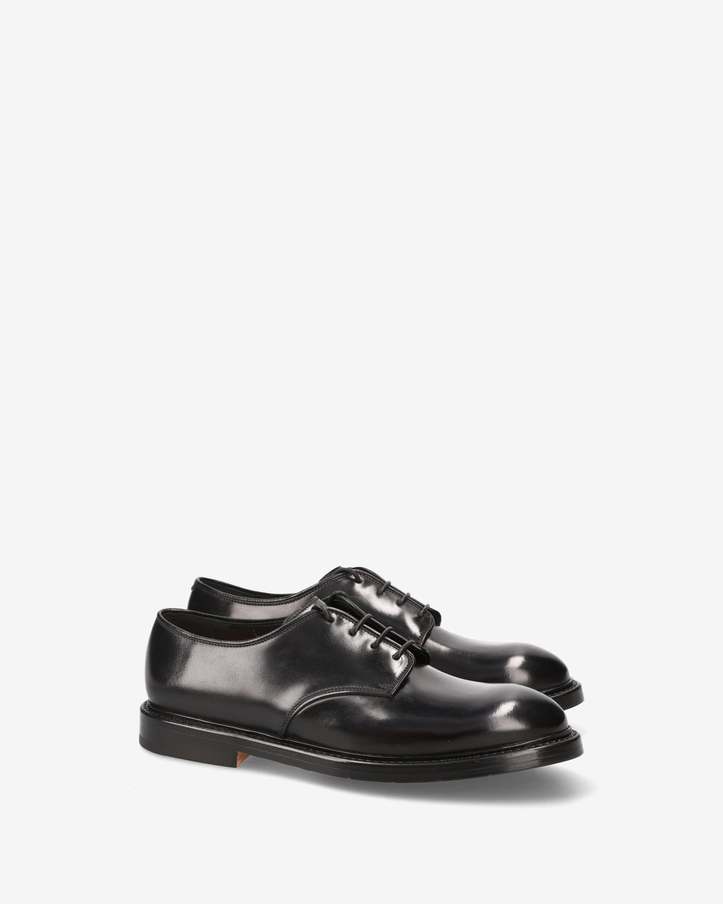Black Leather Derby