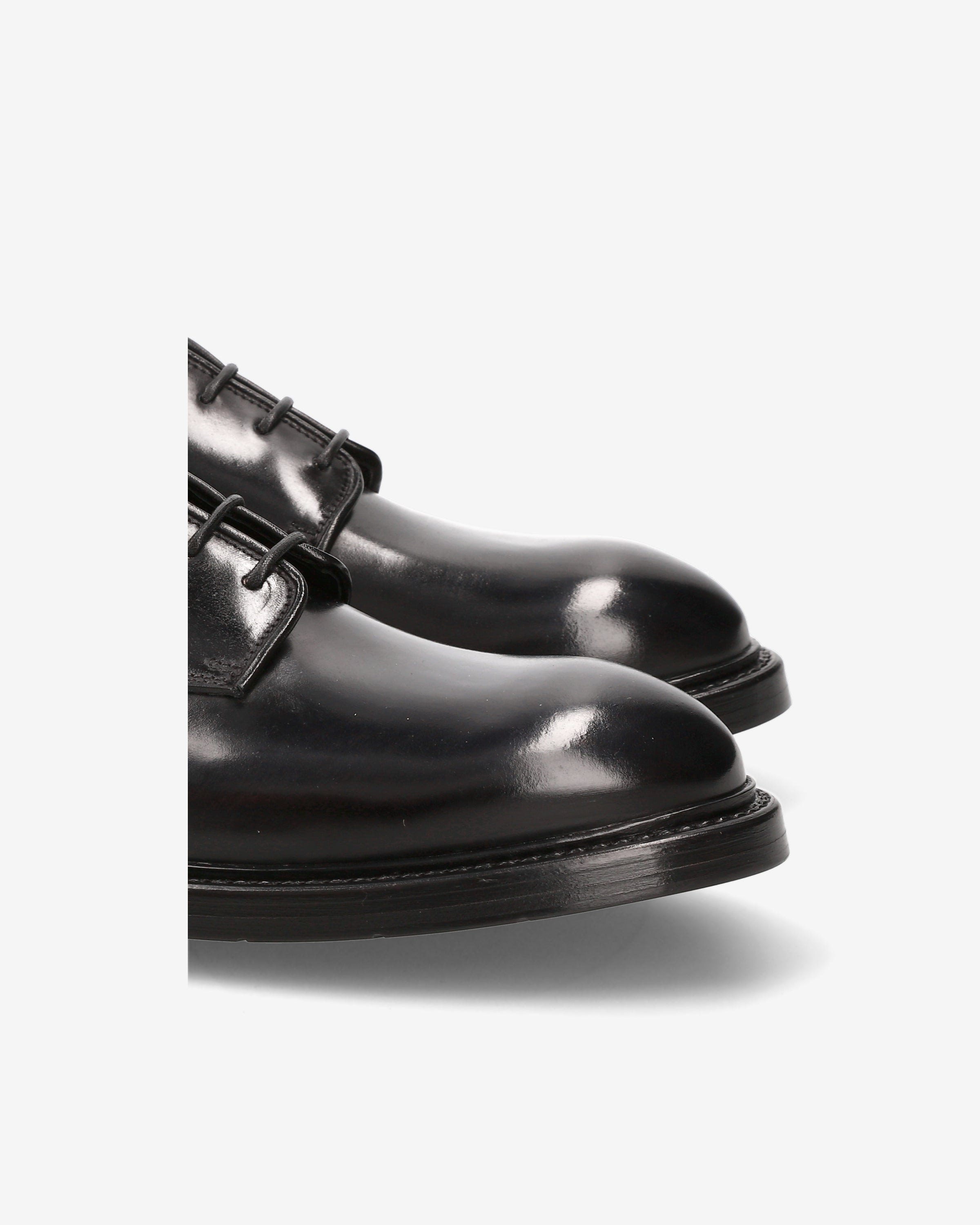 Black Leather Derby