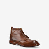 Cordovan Lace-Up Ankle Boots Oak