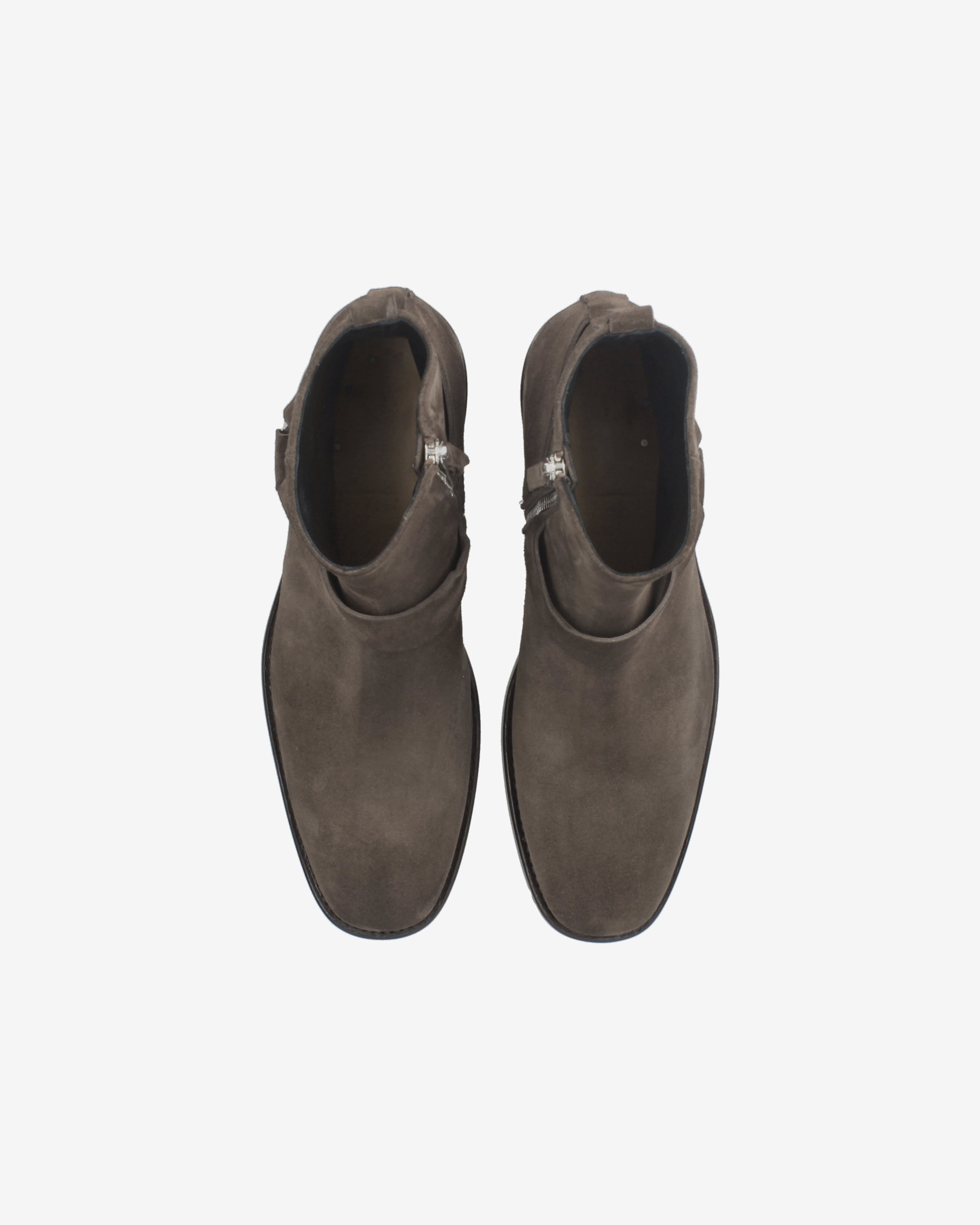Rain Leather Harness Ankle Boots Dark Brown - Premiata