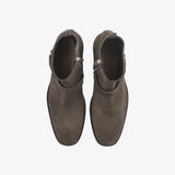 Brown Suede Harness Boot