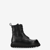 Leather Combat Boots Black - Premiata