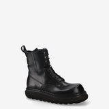 Leather Combat Boots Black - Premiata