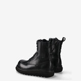 Leather Combat Boots Black - Premiata