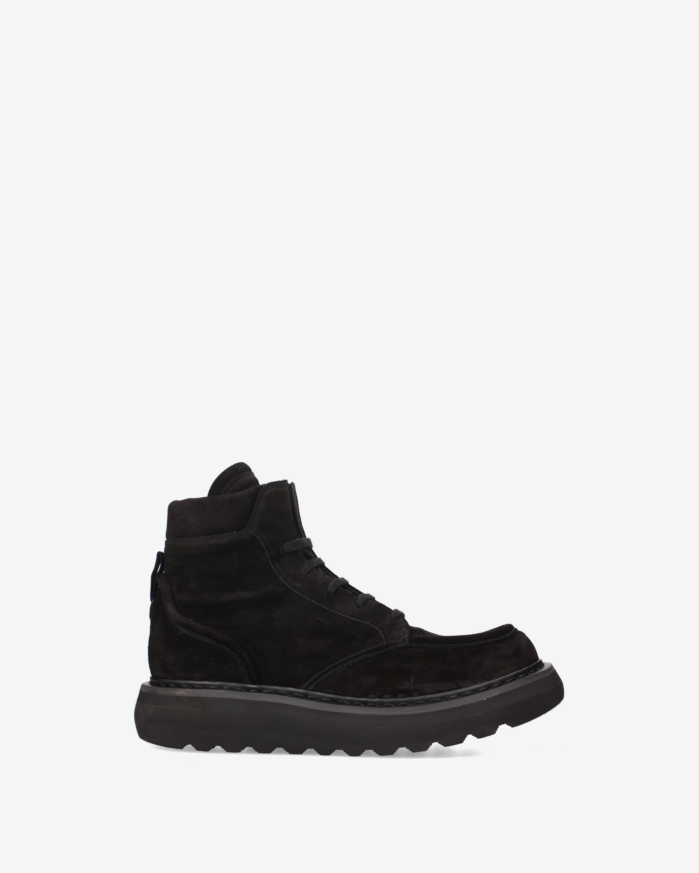 Suede Combat Boot Black - Premiata
