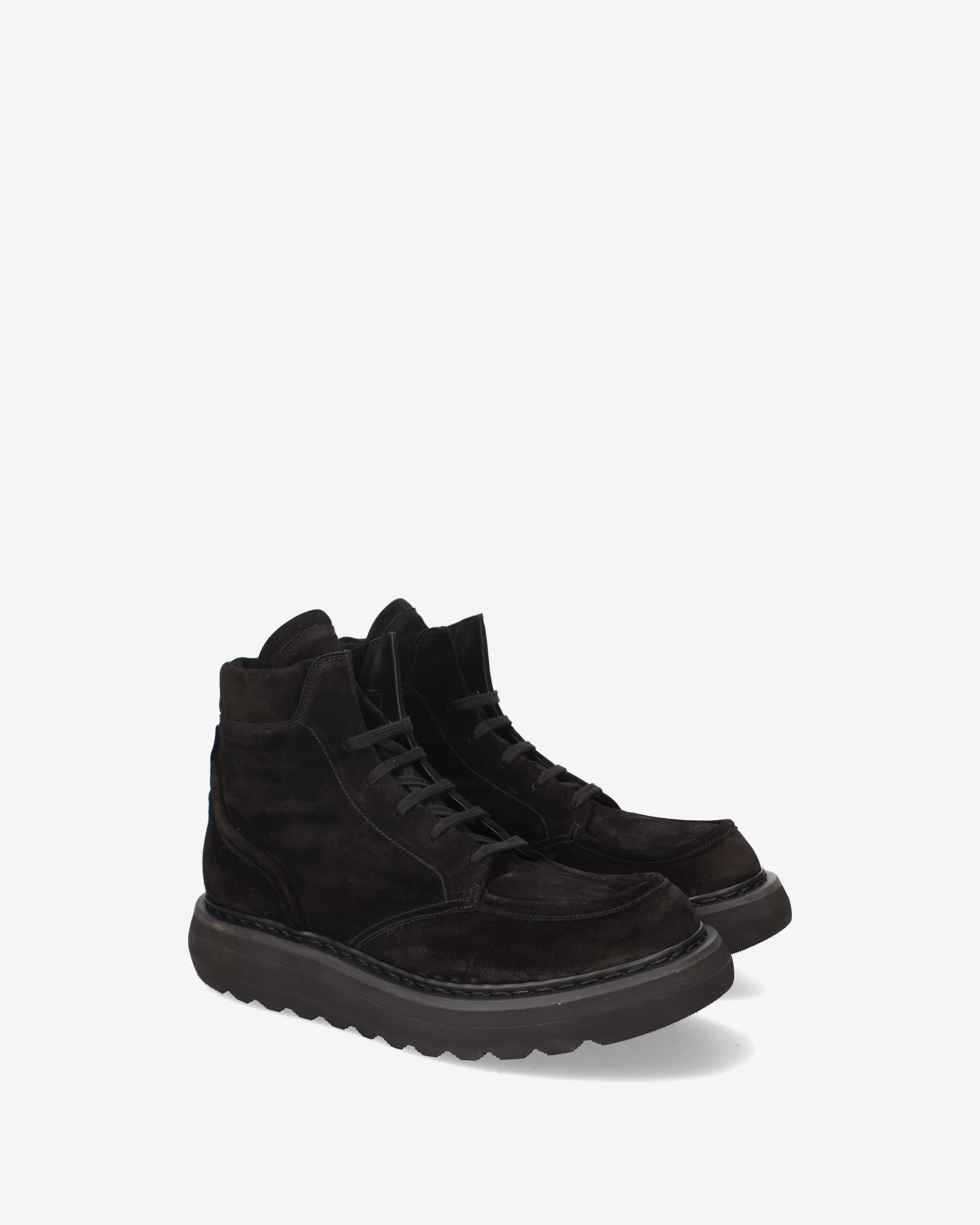 Suede Combat Boot Black - Premiata