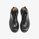 Black Leather Moc Boots 32324C